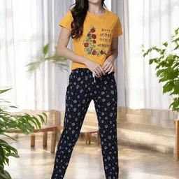 Kryptic Pack Of 2 Printed Pure Cotton Relaxed-Fit Mid-Rise Lounge Pants image 2