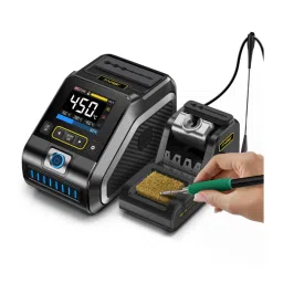 FNIRSI DWS-200 200W High-Power Rapid Heating Soldering Iron Station Professional Repair & Heavy-Duty Soldering Solution - Full Set - RS8325FNIRSI DWS-200 200W High-Power Rapid Heating Soldering Iron Station Professional Repair & Heavy-Duty Soldering Solution - Full Set - RS8325 image 2