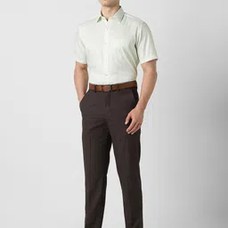 Van Heusen Textured Spread Collar Pure Cotton Formal Shirt image 4