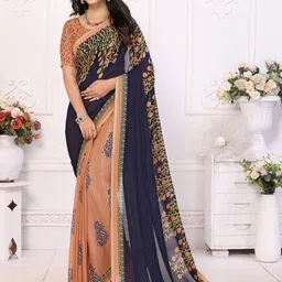 Moda Rapido Women Ethnic Motifs Printed Saree-image-103