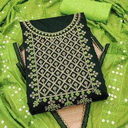 Rangtulika Ethnics Embroidered Unstitched Dress Material-picture-49