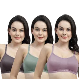 SHYAM SONS FLAIR brezza Pack Of 3 Full Coverage Workout Bra image 5
