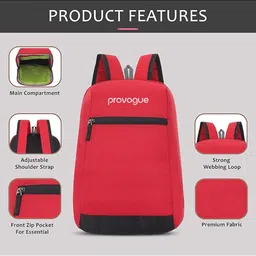 Provogue Unisex Typography Printed Backpack image 2