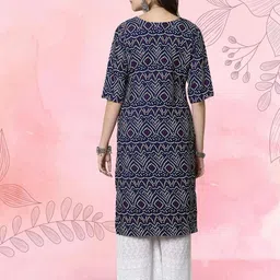 Ethnic basket Women Pack Of 2 Multicoloured Crepe Kurtas image 4