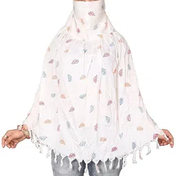 m2 enterprise Floral Print Pure Cotton Women Multicolor Stole-picture-13