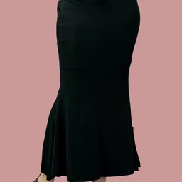 YAGNAM FAB NEW-FISH-SHAP-BLACK Lycra Blend Petticoat image 1