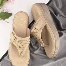 XE Looks Women Ethnic - Embellished Mid-Top T-Strap Flats-picture-15