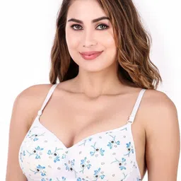 CHILEELIFE Floral Bra Medium Coverage Lightly Padded-picture-40