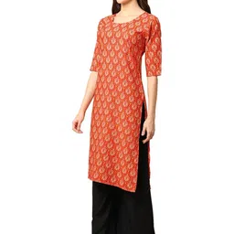 Ethnic basket Women Pack Of 2 Multicoloured Crepe Kurtas image 2