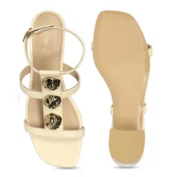 Saint G Embellished Leather Block Sandals image 4