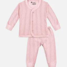 YK Basics Infants Striped Cotton Thermal Set image 1