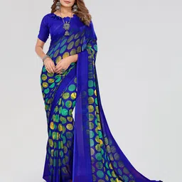 Moda Rapido Geometric Printed Saree image 1