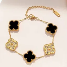 Jewels Galaxy Gold-Plated Crystals Studded Bangle-Style Bracelet-picture-25