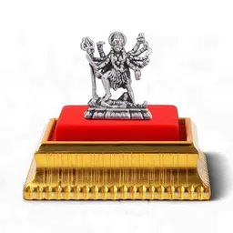 AKSHAT SAPPHIRE Silver-Toned Kaali Maa Religious Idol Showpiece-image-11