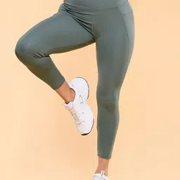 Enamor A605 Dry Fit High Waist Basic Workout Tights image 1