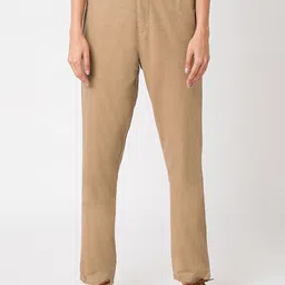 Kraus Jeans Women Relaxed Fit High-Rise Cotton Trousers-picture-12