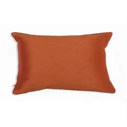 ONSETHOMES jashn Orange & White Embroidered Silk Rectangle Cushion Cover image 3