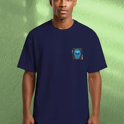 BUYTHATTRENDZ Men Graphic Printed Round Neck Oversized T-shirt image 4