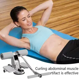 trendy appliances Double Suction Situp Bar Portable Sit-up Assistant Device(Grey) Ab Exerciser image 5