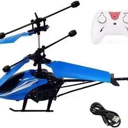 taruzba Helicopter With Remote Control Charging Helicopter Toys for Girls Boys (Blue) image 2