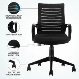 flipkart perfect homes Mesh Office Executive Chair image 2