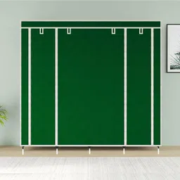 ms modstyle Portable Almirah Foldable closet for Clothes 12 Shelves , 1 Side Pocket (88370) PP Collapsible Wardrobe image 4