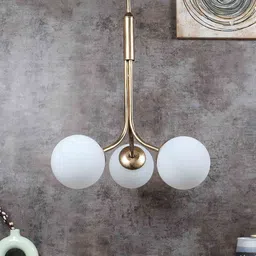decorativeray Cluster Pipe Hanging with Doom Glass in Antic Finishing image 2