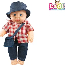 ladli Natural Realistic Looking Doll for Kids Cute Postman Boy Soft Body Toy for Kids-picture-13