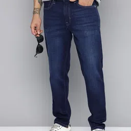 flying machine Men Relaxed Fit Mid Rise Blue Jeans image 1