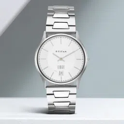 titan Edge Metal Analog Watch- For Men NT1683SM01-picture-20