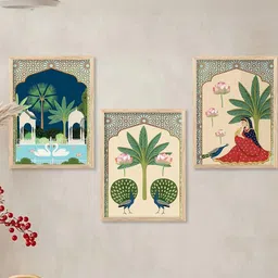 walllane Traditional Wall Art With Frame Home Decor Wall Painting For Living Room Office Bedroom-picture-34