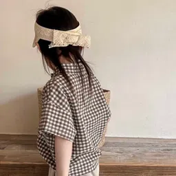 LULU & SKY Girls Checked Casual Shirt image 3