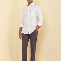Allen Solly Striped Spread Collar Slim Fit Casual Shirt image 5