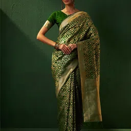 DIVASTRI Woven Design Zari  Designer Banarasi Saree-image-64