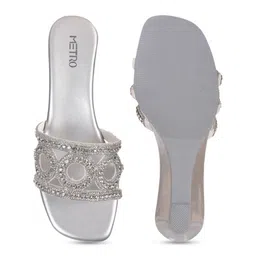 Metro Embellished Wedge Mules image 2