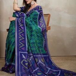 HERE&NOW Zari Pochampally Saree image 3