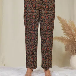 Aramya Women Ethnic Motifs Printed Cotton Trousers-picture-35