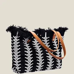 CORSICA Geometric Oversized Canvas Shopper Tote Bag-picture-22