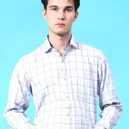 V-Mart Men Slim Fit Windowpane Checks Checked Casual Shirt-image-17