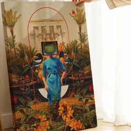 asian monk HER ASYMMETRIES , SURREAL ART PRINTS image 5