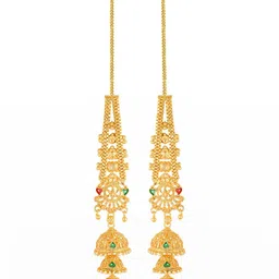 VIVASTRI Women Gold-Plated Alloy Earrings image 3