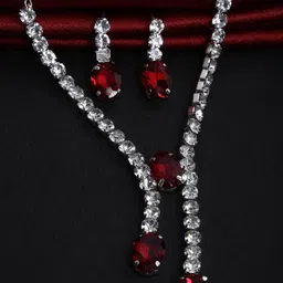 Sangria Stone-Studded Jewellery Set-picture-34