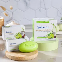 Softsens Set Of 4 Naturally Refreshed Skin Cream Bar Soap -100 g Each image 5