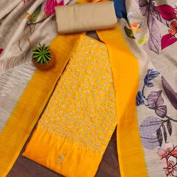 KIMISHA Floral Embroidered Unstitched Dress Material-picture-22