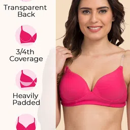 Tweens Medium Coverage Heavily Padded Seamless T-Shirt Bra image 2