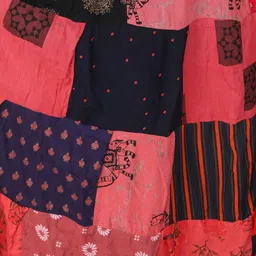 Exotic India Printed Pure Cotton Flared Maxi Skirt image 3