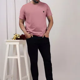 Yazole Pack Of 2 Round Neck Short Sleeves Regular Fit Tshirts image 2