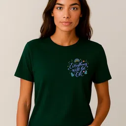 Anikmart Typography Printed Round Neck Pure Cotton T-shirt-picture-32