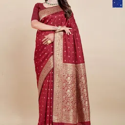 Rujave Pack of 2 Ethnic Motifs Kanjeevaram Saree-picture-11