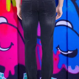 AWACK Men Regular Fit High-Rise Light Fade Acid Wash Stretchable Jeans image 3